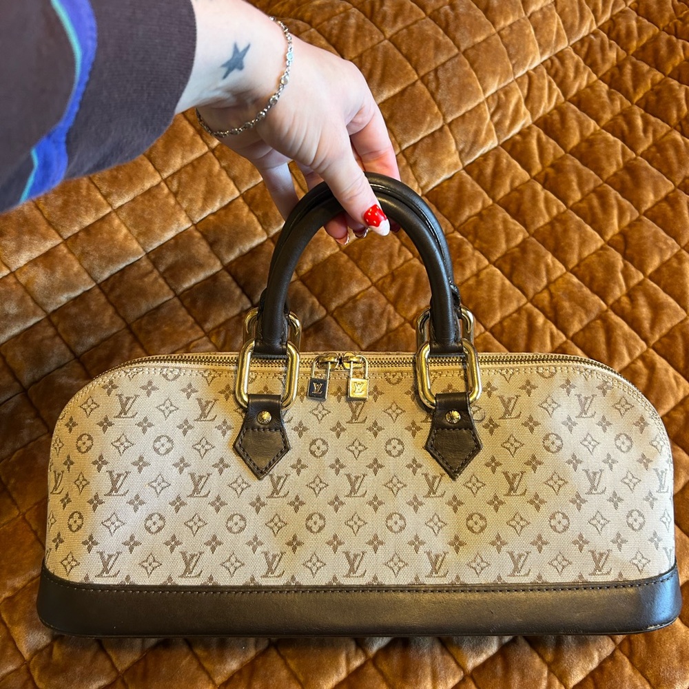 Louis Vuitton Monogram Mini Alma Ron Khaki Handbag